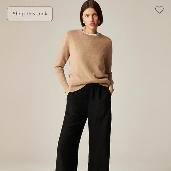 NWT J. Crew Classic Fit Cashmere Sweater In Dark Brown Size Medium - Picture 1 of 11